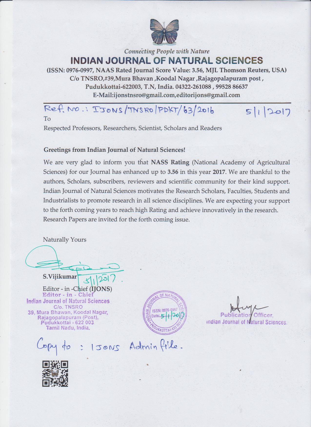 Tamilnadu Scientific Research Organization Tnsro I